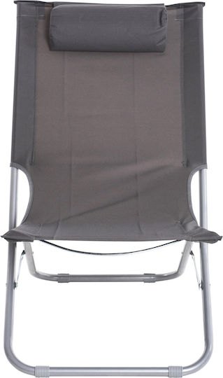 HomeMarkt Nalin Stühlchen Strand mit Hoher Rückenlehne Gray 80x50x72cm.