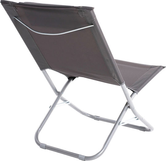 HomeMarkt Nalin Stühlchen Strand mit Hoher Rückenlehne Gray 80x50x72cm.