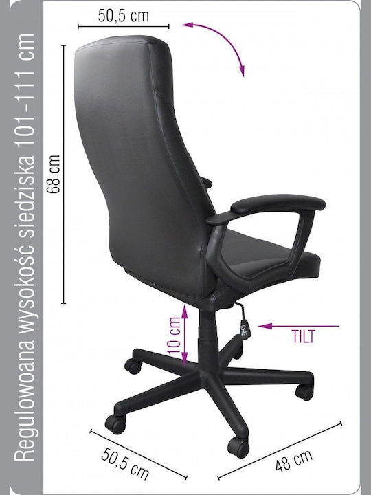 Office Products Crete Office Chair with Recline Black