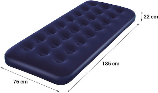 Bestway Φουσκωτό Στρώμα Ύπνου Μονό 185x76x22εκ. Μαύρο