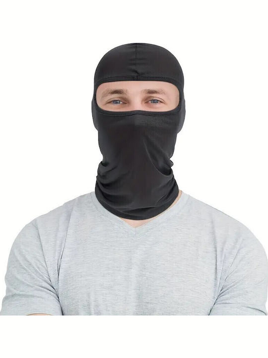 Full Face Unisex Beanie Knitted in Black color