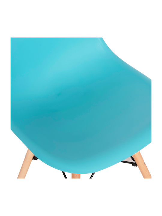 Twist PP Kitchen Polypropylene Chair Blue 46x50x82cm 4pcs