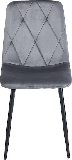 Eva Scaune Sala de mese Catifelate Grey Velvet 1buc 66x47x67buc