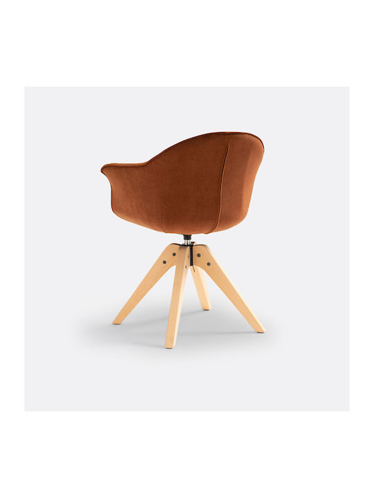 Quilda Stühle Speisesaal Orange 1Stück 63.5x58x82cm