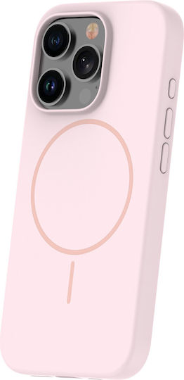 TelForceOne Silicone Thin Mag Back Cover Silicone Pink (iPhone 13)