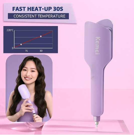 Kemei Ψαλίδι Μαλλιών για Μπούκλες 36mm 60W KM-3119