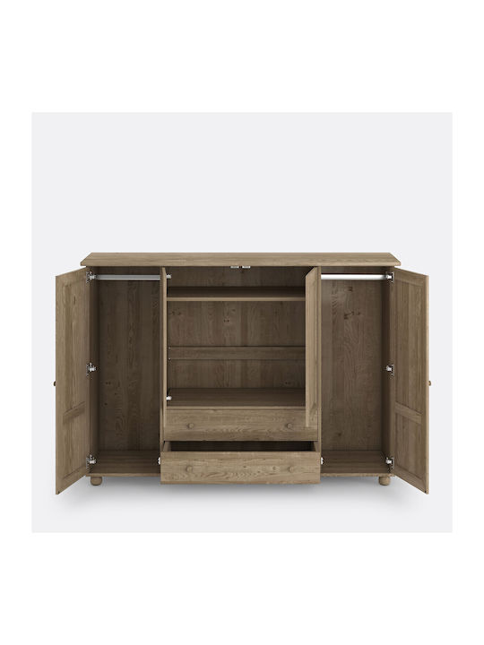 Τετράφυλλη Ντουλάπα 170x49x120cm