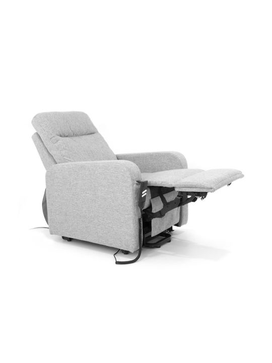 Nora Relax Armchair with Footstool Beige 80x90x108cm