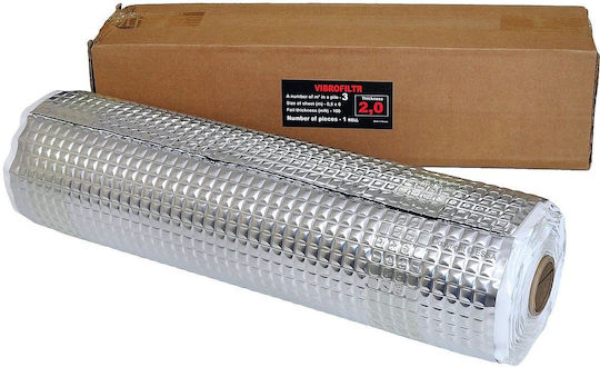 Sound Deadening Roll 2mm 50x4000 2 Sq Meters Vibrofiltr Roll-2