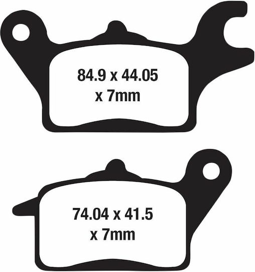 EBC Motorradbremsbeläge Vorderseite für Yamaha Z 125