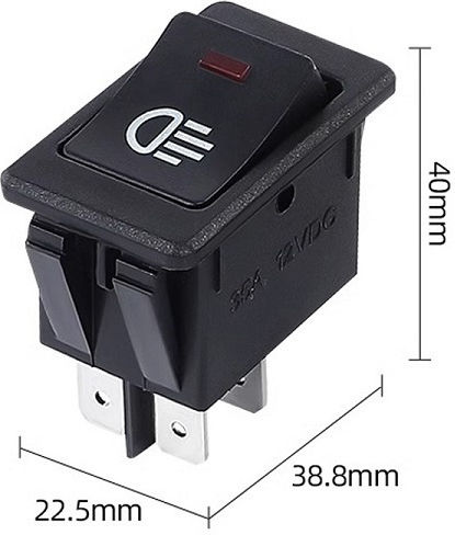 Διακόπτης Φώτων Ομίχλης Οχημάτων On Off R-f13601-24-1u 180927
