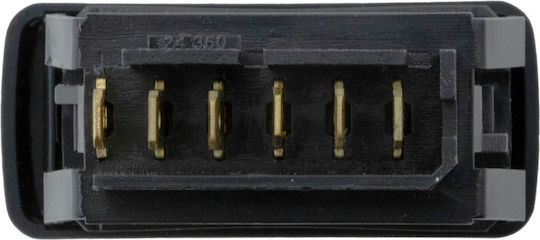 NTY Car Window Switch for Renault Clio / Kangoo Black