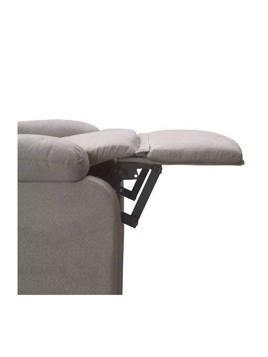 Πολυθρόνα Relax με Υποπόδιο Taupe 75x91x101cm