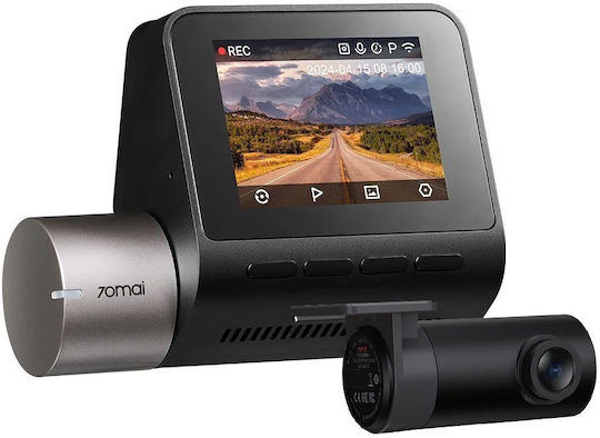 70Mai A510-1 1080P Windshield Car DVR Set with Rear Camera, 2" Display with Adhesive Tape