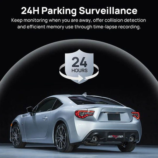 70Mai A510-1 1080P Windshield Car DVR Set with Rear Camera, 2" Display with Adhesive Tape