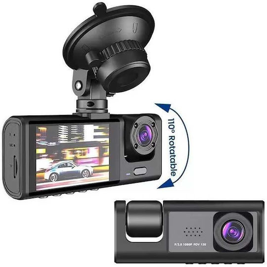 Xdc309 Автомобилна DVR камера 1080P с дисплей 2" за Паркет със смукателна чаша