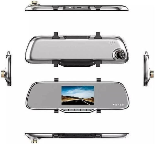 Pioneer 720P Mirror Car DVR with Clip
