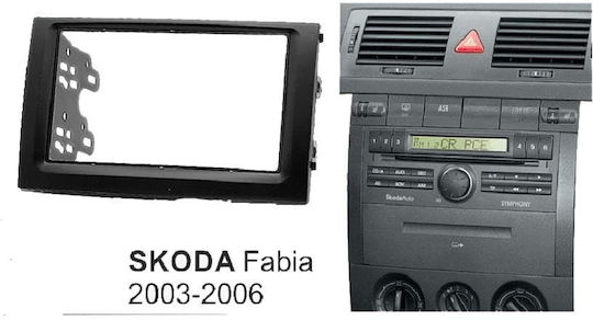 DIN Fascia Panels 2 Din for Skoda Fabia 2000 - 2007 for Skoda Fabia 2000 2007