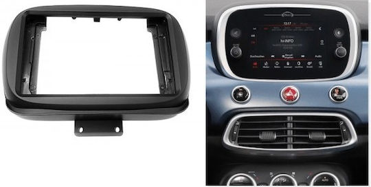 CARAV Industries Inc. DIN Fascia Panels 2 Din Compatible with Screen 9" for Fiat 500X