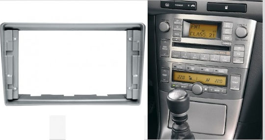 CARAV Industries Inc. DIN Fascia Panels 2 Din Compatible with Screen 9" for Toyota Avensis 2003 2008