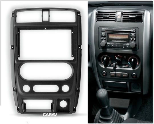 CARAV Industries Inc. DIN Fascia Panels 2 Din Compatible with Screen 9" for Suzuki Jimny 1998 2018