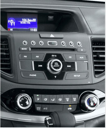 CARAV Industries Inc. DIN Fascia Panels 2 Din Compatible with Screen 9" for Honda CR-V 2012-2017