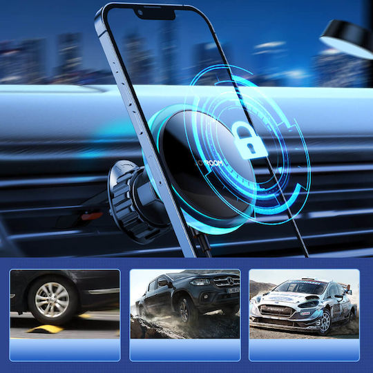 Joyroom Car Mobile Mount 4.7" - 6.7" with Magnet and Wireless Charging MagSafe Black