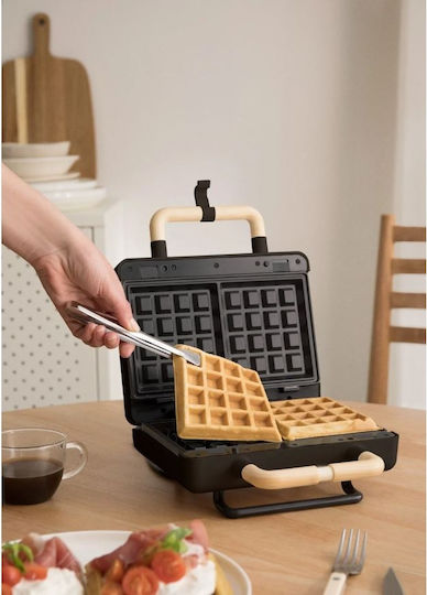 Create Sandwich Maker cu Plăci Detasabile pentru 2 Sandvișuri 800W Neagră
