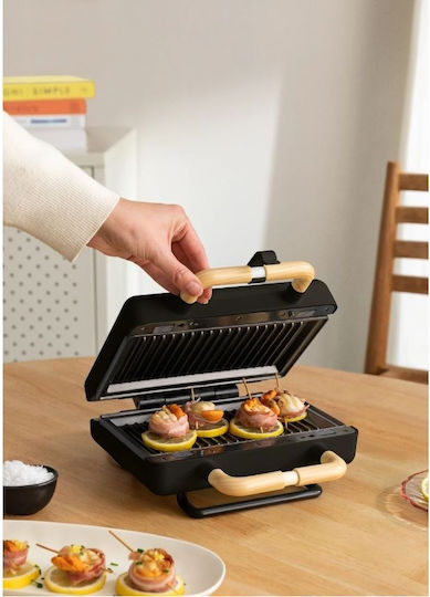 Create Sandwich Maker cu Plăci Detasabile pentru 2 Sandvișuri 800W Neagră