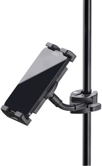 K&M Smartphone Tablet Holder Mobile Phone Tablet Mount Pipe Clamp For Microphone Up To 30mm