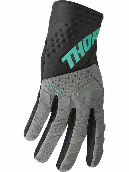 Thor MX Spectrum Мъжки Motocross ръкавици Gray/Black/Mint