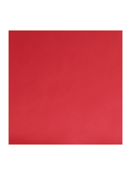 Relaxsessel mit Fußhocker aus Kunstleder Red 75x92.5x100cm