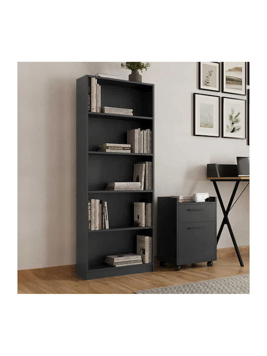 Bookcase Max Anthracite 58x23x170cm
