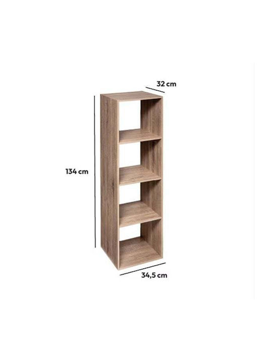 Bookcase Natural 34.5x32x134cm
