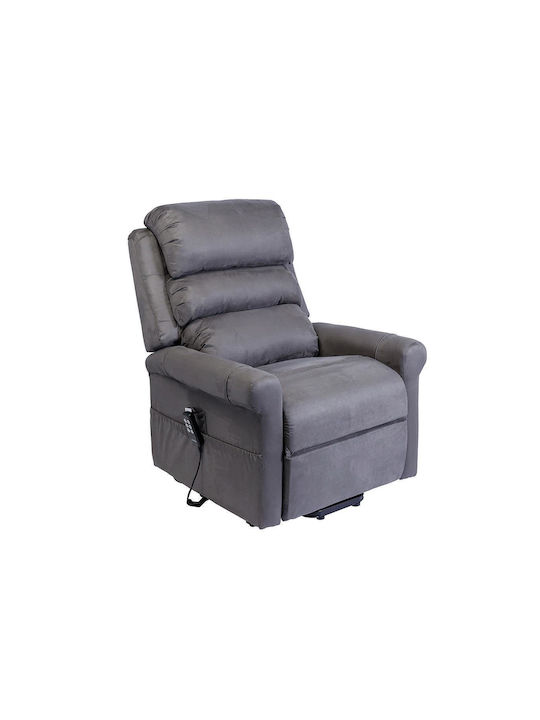 Stylea I Πολυθρόνα Relax Μαύρη 105x82x157cm