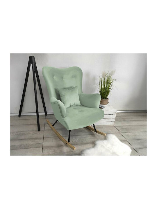 Clovis 101 Rocking Armchair Turquoise 101x76x101cm