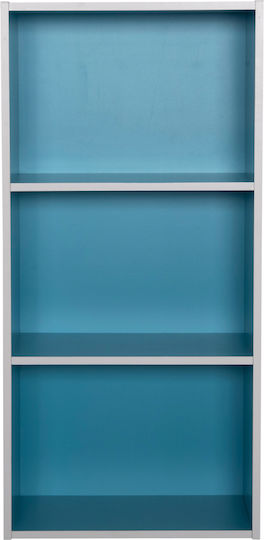 Βιβλιοθήκη Cubicon Μπλε 38.5x23.5x80εκ.