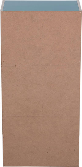 Βιβλιοθήκη Cubicon Μπλε 38.5x23.5x80εκ.