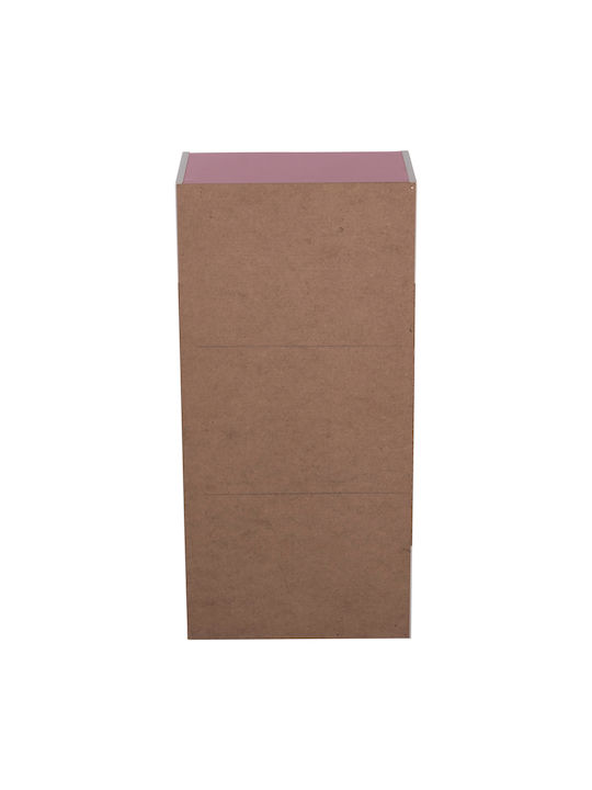 Shelf Wall Cubicon Pink-white 38.5x23.5x80cm