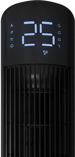 Rohnson Ventilator Turm 30W mit Fernbedienung Schwarzer