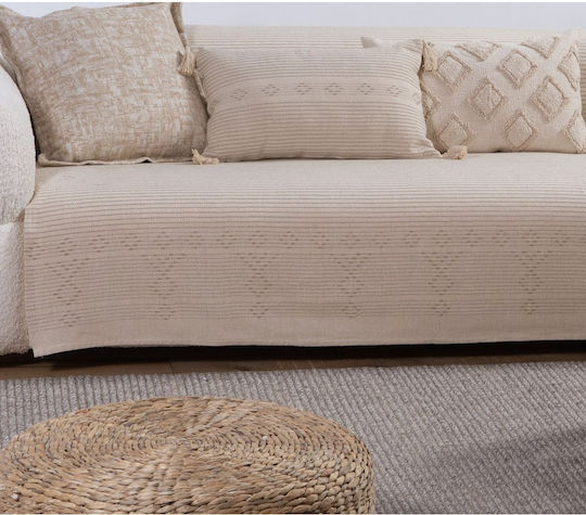 Nef-Nef Homeware Resan Decken & Couchdecken Zweisitzer-Sofa Überwurf 180x250cm Pfirsich