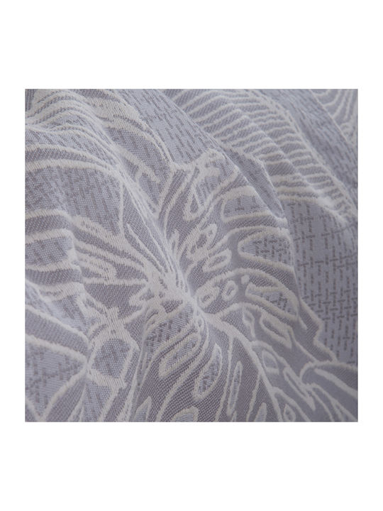 Nef-Nef Homeware Grow Three-Seater Sofa Throw Jacquard 170x300cm Grey