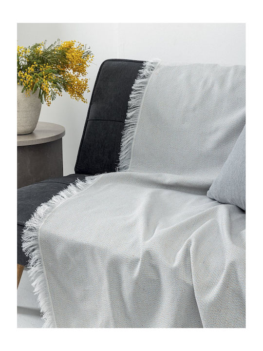 Palamaiki Leta Armchair Throw 180x180cm Grey
