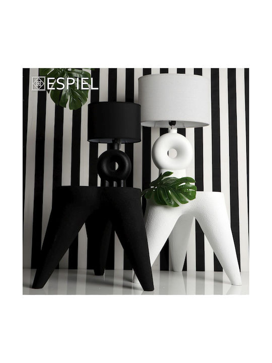 Stool For Living Room made of Polypropylene White 44x44x50cm