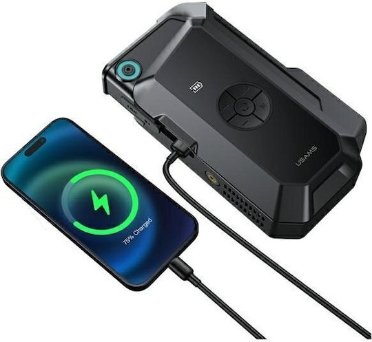Usams US-ZB284 Starter Portabil Pentru Baterie Auto Și Motocicletă 8000mAh Cu Bancă De Alimentare USB Obiectiv 12V