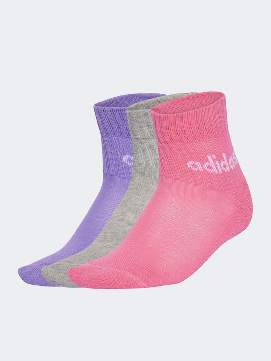 adidas Șosete pentru Copii Performance Roz 5 Perechi