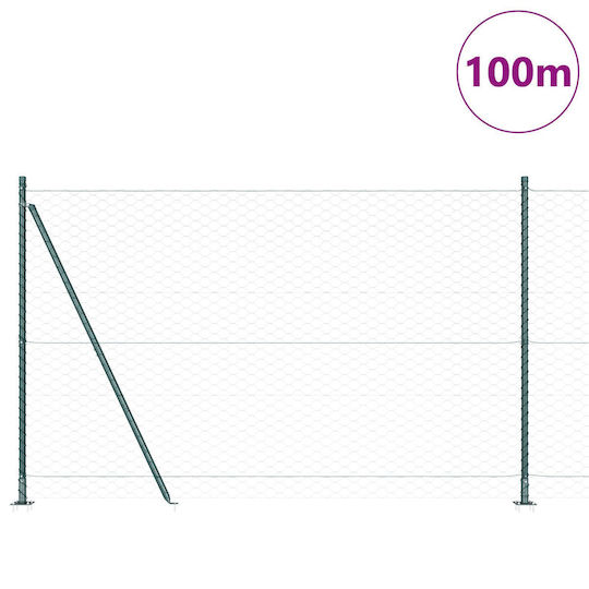 vidaXL Garden Fencing Material 13pcs Green