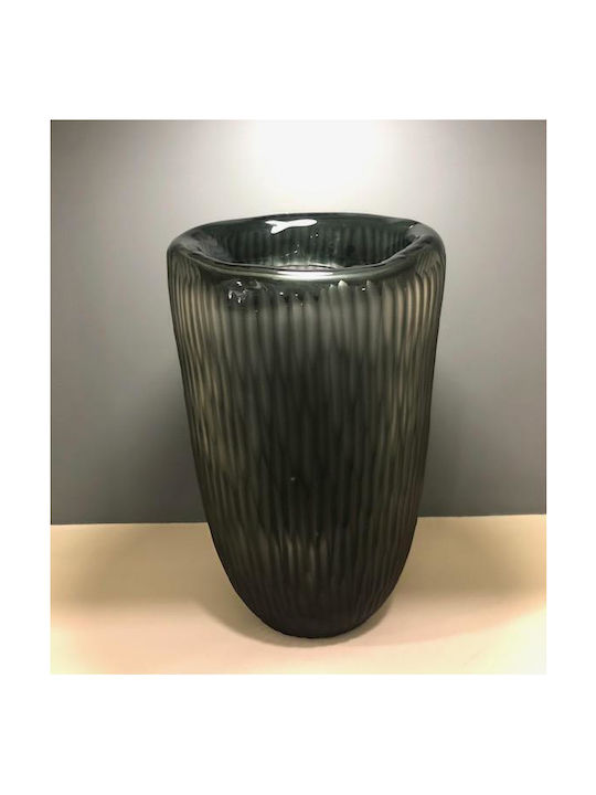 Karvounis Διακοσμητικό Βάζο Glas Grün 19x19x32cm 1Stück