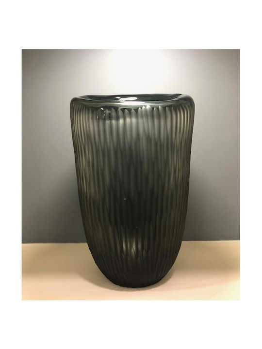 Karvounis Διακοσμητικό Βάζο Glas Grün 19x19x32cm 1Stück