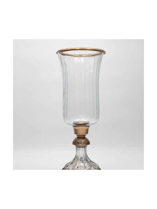 Decorative Vase Transparent 17x17x38cm